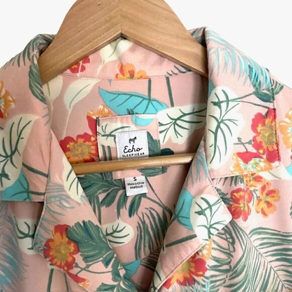 Echo Sleepwear St. Lucia Notch Collar Sleepshirt Small - Picture 3 of 5
